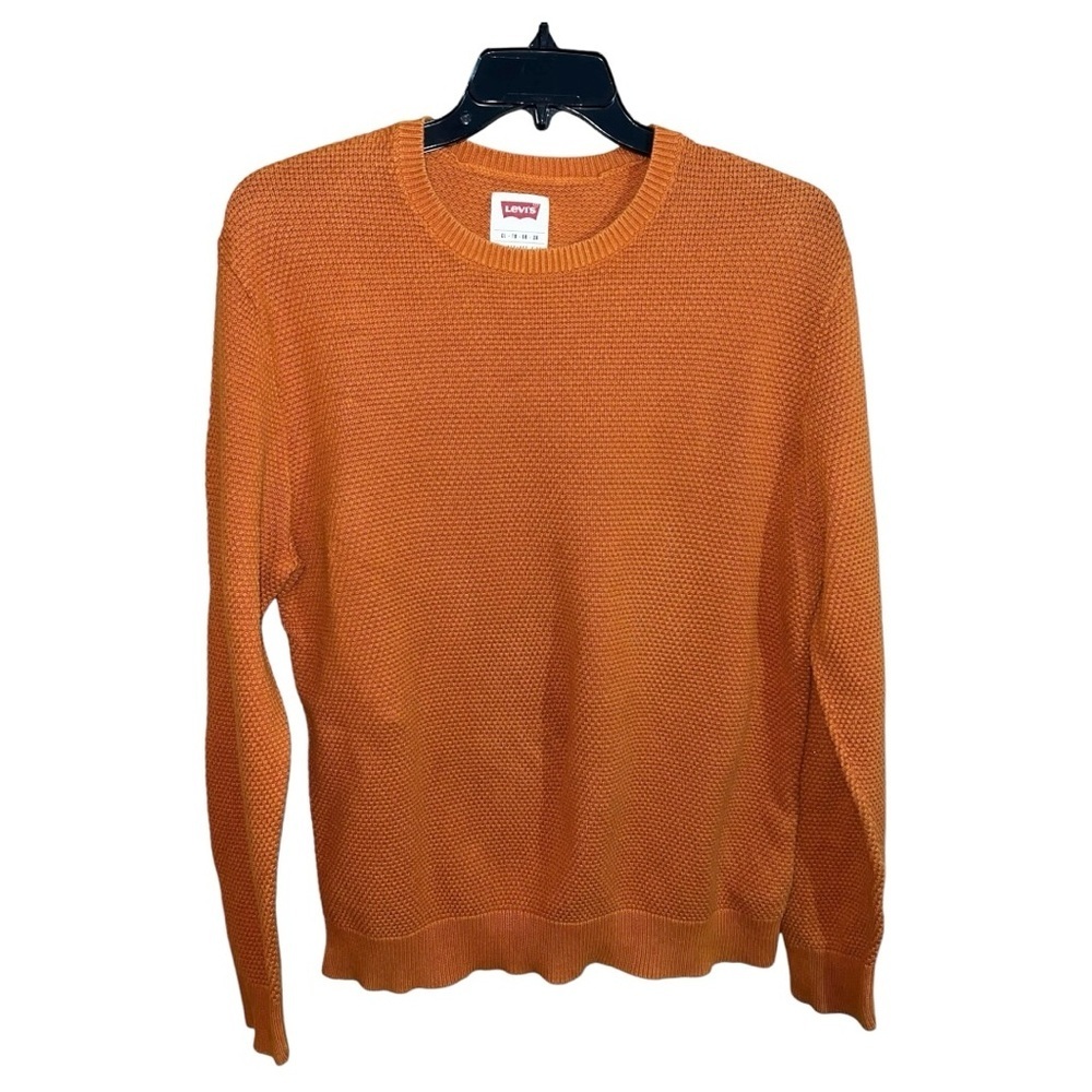 Levi’s Sweater Men’s Size XL Orange Long Sleeve Casual Modern